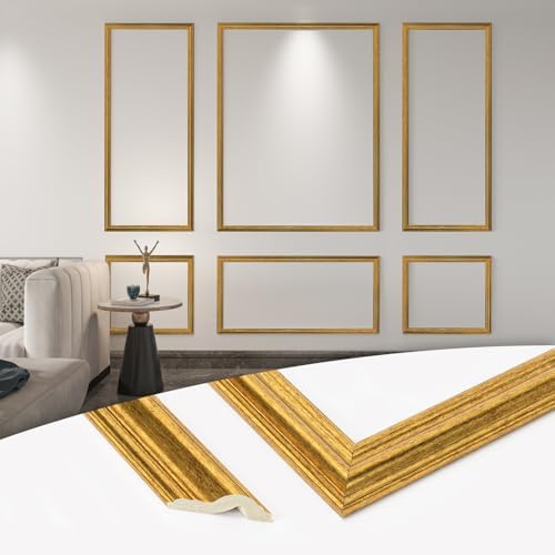 Art3d Pre - Cut Wall Molding Set of 6 pcs, Ready - to - Assemble Wainscoting Panels for Interior Wall Décor Living Room Bedroom Accent Wall - Installed with Glue, 3 Top 3 Bottom - Homesidy.com