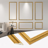 Art3d Pre - Cut Wall Molding Set of 6 pcs, Ready - to - Assemble Wainscoting Panels for Interior Wall Décor Living Room Bedroom Accent Wall - Installed with Glue, 3 Top 3 Bottom - Homesidy.com