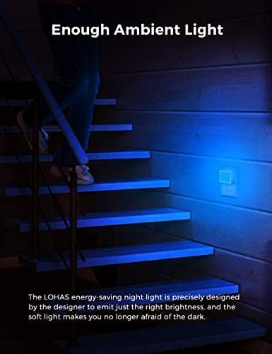 L LOHAS LED Night Lights Plug into Wall 2 - Pack, 0.3W Plug in Night Light, Dusk to Dawn, 3000K Soft White, Bright Nightlight Auto - On/Off, for Adults Kids Room Bedroom Bathroom Hallway Kitchen, Non - Dim - Homesidy.com