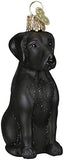 Old World Christmas Black Labrador Dog Collection Glass Blown Ornaments for Christmas Tree 3.75 x 1.5 - Homesidy.com