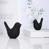 GJFASGF Small Animal Statues, White Bird Figurines Home Decor, Modern Home Decorative, Ceramic Decor for Office Desktop, Bookshelf, Bedroom, Living Room, Cabinets (White 2 Pcs) - Homesidy.com