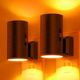L LOHAS LED Night Light Plug in, Modern Night Lights Plug into Wall, Dusk to Dawn Sensor, Soft White 3000K, 0 - 100LM Adjustable Brightness, Dimmable Night Lights for Hallway Bedroom Stairway, 2 Pack - Homesidy.com