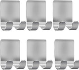 Razor Holder Shaver Hook Hanger Stand(2 Pack)Self Adhesive Stainless Steel Heavy Duty Utility Storage Hook,Shower Hook for Razor,Bathroom Kitchen Organizer for Plug Robe Towel Loofah Bathrobe Coat - Homesidy.com