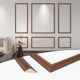 Art3d Pre - Cut Wall Molding Set of 6 pcs, Ready - to - Assemble Wainscoting Panels for Interior Wall Décor Living Room Bedroom Accent Wall - Installed with Glue, 3 Top 3 Bottom - Homesidy.com