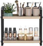 HNRLOY Bathroom Counter Organizer,Bathroom Countertop Organizer,Counter Shelf,Countertop Storage,Organization and Storage,Makeup Shelf,Sink Caddy(Brown 3 Tier) - Homesidy.com