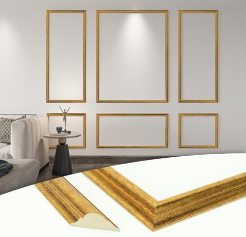 Art3d Pre - Cut Wall Molding Set of 6 pcs, Ready - to - Assemble Wainscoting Panels for Interior Wall Décor Living Room Bedroom Accent Wall - Installed with Glue, 3 Top 3 Bottom - Homesidy.com