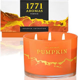 1771 Aromas Vanilla Scented Candles - 100% Natural Soy Wax - Large 3 Wick Jar Candle - Up to 50 Hours Burning Time - Candles for Home - Gift - Ready Candle for Men &amp; Women - Aromatherapy Candles - Homesidy.com