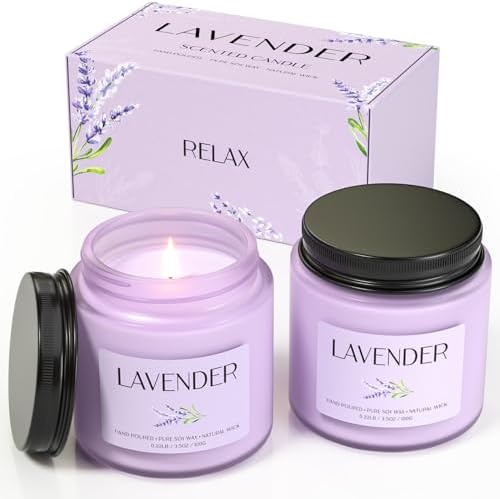 Waxcanpy Scented Candle Gift Set, Soy Candles for Women, Sleep Candles for Home Scented, 2 Pack Aromatherapy Candle for Relaxing, Sleep, Stress Relief &amp; Home Decor - Homesidy.com