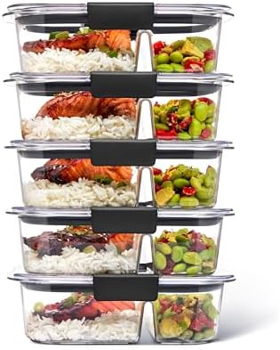Rubbermaid Brilliance BPA - Free Airtight Food Storage Containers, 24 - Piece Set, Easy for Meal Prep, Lunch &amp; Leftovers - Homesidy.com