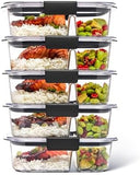 Rubbermaid Brilliance BPA - Free Airtight Food Storage Containers, 24 - Piece Set, Easy for Meal Prep, Lunch &amp; Leftovers - Homesidy.com
