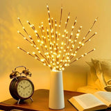 DK177 2 Pack Led Branch Light Battery Operated Lighted Branch Vase Filler Willow Tree Artificial Little Twig Power Brown 30 Inch 20 LED for Home Romantic Decoration, Warm White - Homesidy.com