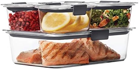 Rubbermaid Brilliance BPA - Free Airtight Food Storage Containers, 24 - Piece Set, Easy for Meal Prep, Lunch &amp; Leftovers - Homesidy.com