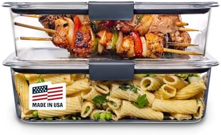Rubbermaid Brilliance BPA - Free Airtight Food Storage Containers, 24 - Piece Set, Easy for Meal Prep, Lunch &amp; Leftovers - Homesidy.com
