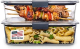 Rubbermaid Brilliance BPA - Free Airtight Food Storage Containers, 24 - Piece Set, Easy for Meal Prep, Lunch &amp; Leftovers - Homesidy.com