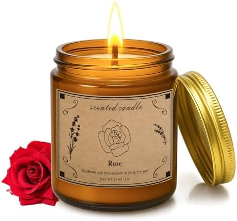 Candles for Home Scented, 16oz Large Soy Wax Lavender Scented Candle, 100 Hour Burn Time, Aromatherapy Candle, Ideal for Christmas, Anniversary, Birthday Gift - Homesidy.com