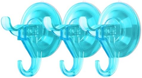 Antimbee 3 Pack Suction Cup Hooks, Clear Suction Cup Hanger, Removable Small Suction Cups for Shower, Bathroom, Glass, Door, Windows, Kitchen - Max Hanging up to 11 lbs on Smooth Surface - Homesidy.com
