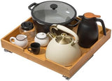 HOLDN’ STORAGE Bamboo Wooden Pull out Cabinet Organizer. 17&34; W x 21&34; D - Requires At Least a 18.25&34; W x 21&34; D.Cabinet Opening. W/Lifetime Limited Warranty. Bamboo Tray and Heavy gauge metal rails. - Homesidy.com