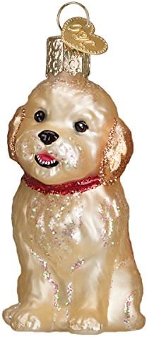 Old World Christmas Black Labrador Dog Collection Glass Blown Ornaments for Christmas Tree 3.75 x 1.5 - Homesidy.com