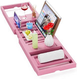 Premium Bathtub Tray Caddy, Expandable Bath Tray, Unique House Warming Gifts, New Home, Anniversary and Wedding Gifts for Couple, Bridal Shower Gift for Women - Homesidy.com