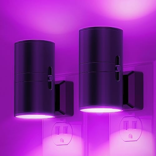 L LOHAS LED Night Light Plug in, Modern Night Lights Plug into Wall, Dusk to Dawn Sensor, Soft White 3000K, 0 - 100LM Adjustable Brightness, Dimmable Night Lights for Hallway Bedroom Stairway, 2 Pack - Homesidy.com