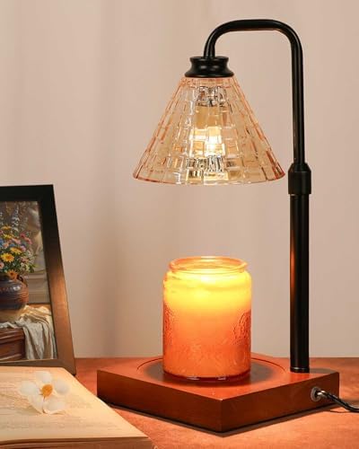Modern Candle Warmer Lamp with Timer, Dimmable Candle Lamp Warmer, Men Women Christmas Birthday Gifts, Black Candle Warmer, Adjustable Candle Light Warmer, Cozy Living Room Bedroom Home Decor - Homesidy.com