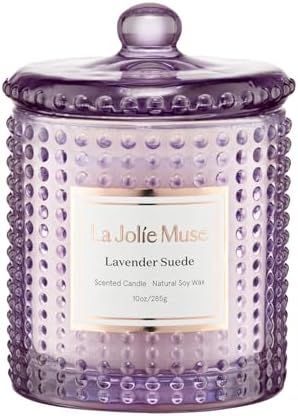 LA JOLIE MUSE Christmas Candle | Ruby Berry Bliss | Mandarin Cranberry &amp; Plum | 10 oz Festive Candle | 55 Hours Clean Burn | Gift for Women &amp; Family - Homesidy.com