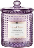 LA JOLIE MUSE Christmas Candle | Ruby Berry Bliss | Mandarin Cranberry &amp; Plum | 10 oz Festive Candle | 55 Hours Clean Burn | Gift for Women &amp; Family - Homesidy.com