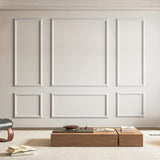 Art3d Pre - Cut Wall Molding Set of 6 pcs, Ready - to - Assemble Wainscoting Panels for Interior Wall Décor Living Room Bedroom Accent Wall - Installed with Glue, 3 Top 3 Bottom - Homesidy.com