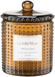 LA JOLIE MUSE Christmas Candle | Ruby Berry Bliss | Mandarin Cranberry &amp; Plum | 10 oz Festive Candle | 55 Hours Clean Burn | Gift for Women &amp; Family - Homesidy.com