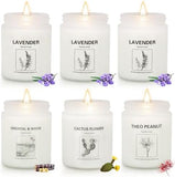 Scented Candle Set, Men Candle Set, Scented Candles for Home, Gifts for Men, 4 Pack Manly Candles Gifts for Mens Scents of Smoke Vanilla/Leather/Oak/Lavender Wood - Homesidy.com