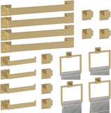 5 - Pieces Matte Black Bathroom Hardware Accessories Set, SUS304 Stainless Steel Bath Towel Bar Set, Towel Racks for Bathroom Wall Mounted. - Homesidy.com