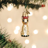 Old World Christmas Rudolph and Clarice Glass Blown Ornament for Christmas Tree, Handcrafted Holiday Decoration, Rudolph Collection - Homesidy.com