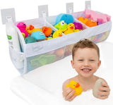 2 x Mesh Bath Toy Organizer 8 Ultra Strong Hooks – The Perfect Bathtub Toy Holder &amp; Bathroom or Shower Caddy – These Multi - use Net Bags Make Baby Bath Toy Storage Easy – For Kids &amp; Toddlers - Homesidy.com
