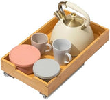 HOLDN’ STORAGE Bamboo Wooden Pull out Cabinet Organizer. 17&34; W x 21&34; D - Requires At Least a 18.25&34; W x 21&34; D.Cabinet Opening. W/Lifetime Limited Warranty. Bamboo Tray and Heavy gauge metal rails. - Homesidy.com