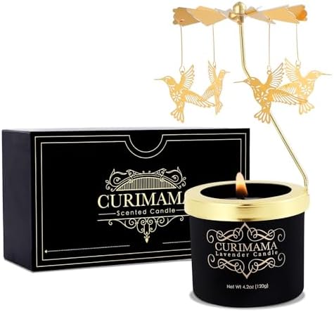 Christmas Gifts for Women, Unique Birthday Gifts for Women, Lavender Butterfly Rotating Scented Candles for Home Fragrance, Mom Birthday Gift from Daughter Son, Xmas Candle Gift for Sister Grandma - Homesidy.com