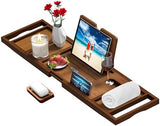 Premium Bamboo Bathtub Tray Caddy - Bath Tub Tray Table for Bathtub - Bath Caddy Tray for Bathtub, Expandable Size, Fits Most Bath Tubs - Homesidy.com