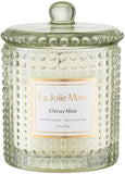 LA JOLIE MUSE Christmas Candle | Ruby Berry Bliss | Mandarin Cranberry &amp; Plum | 10 oz Festive Candle | 55 Hours Clean Burn | Gift for Women &amp; Family - Homesidy.com