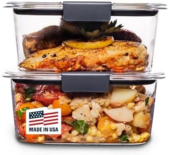 Rubbermaid Brilliance BPA - Free Airtight Food Storage Containers, 24 - Piece Set, Easy for Meal Prep, Lunch &amp; Leftovers - Homesidy.com