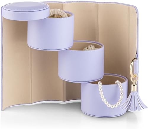 Vlando Travel Jewelry Case for Women, Travel Essential, Travel Must Haves Jewelry Travel Organizer for Girls, Christmas Gifts for Travelers Couples Mom Friends - Black - Homesidy.com