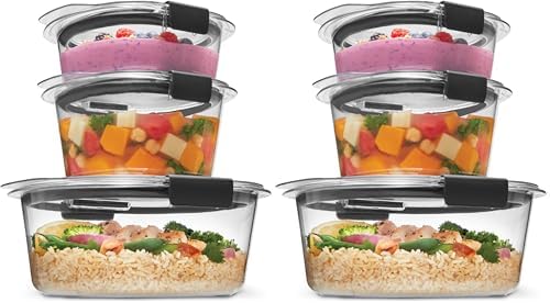 Rubbermaid Brilliance BPA - Free Airtight Food Storage Containers, 24 - Piece Set, Easy for Meal Prep, Lunch &amp; Leftovers - Homesidy.com