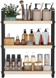 HNRLOY Bathroom Counter Organizer,Bathroom Countertop Organizer,Counter Shelf,Countertop Storage,Organization and Storage,Makeup Shelf,Sink Caddy(Brown 3 Tier) - Homesidy.com