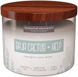 Candle - lite Essential Elements Scented Candles, Eucalyptus &amp; Mint Leaf, 14.75 oz Jar, Proudly Poured in The USA, Aromatherapy, 3 - Wick with 45 Hours Burn Time, Perfect for Creating a Relaxing Ambiance - Homesidy.com