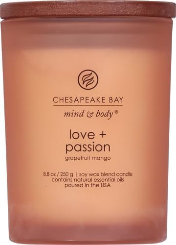 Chesapeake Bay Candle Mind &amp; Body 3 - Wick Coffee Table Jar Candle, Nourish Renew (Coconut &amp; Sandalwood) - Homesidy.com