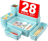 A - LuGei 【Military Grade Drawer Organizer, 【𝟱𝗦𝗶𝘇𝗲】 Makeup organizer, 【Holds 177 Items】 Bathroom Organizers and Storage, Organization and Storage, Desk Drawer Organizer for Bathroom Vanity - Homesidy.com
