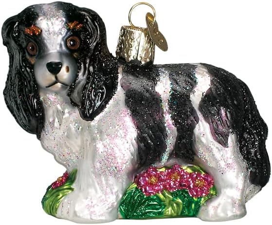Old World Christmas Black Labrador Dog Collection Glass Blown Ornaments for Christmas Tree 3.75 x 1.5 - Homesidy.com