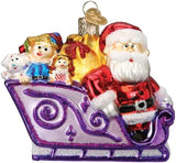 Old World Christmas Rudolph and Clarice Glass Blown Ornament for Christmas Tree, Handcrafted Holiday Decoration, Rudolph Collection - Homesidy.com