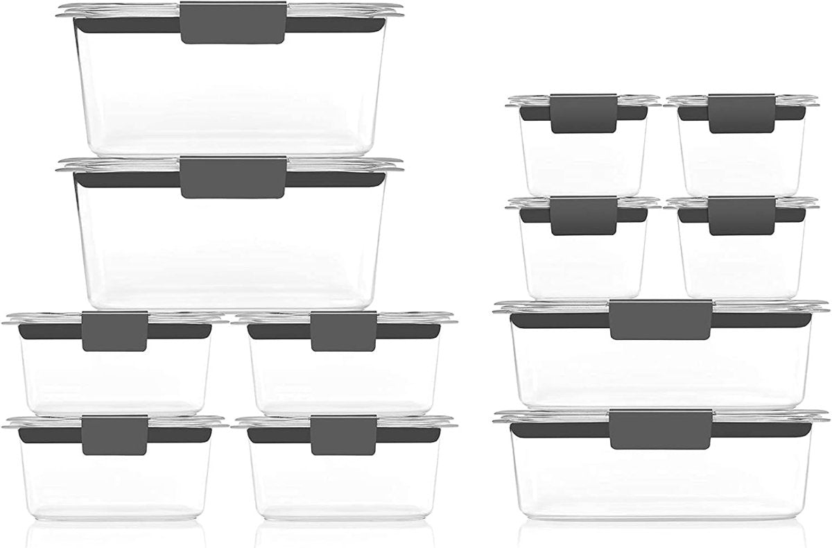 Rubbermaid Brilliance BPA - Free Airtight Food Storage Containers, 24 - Piece Set, Easy for Meal Prep, Lunch &amp; Leftovers - Homesidy.com