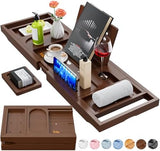 Premium Bathtub Tray Caddy, Expandable Bath Tray, Unique House Warming Gifts, New Home, Anniversary and Wedding Gifts for Couple, Bridal Shower Gift for Women - Homesidy.com