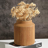 Rustic Vases for Home Decor. Ceramic Vase for Dining Table Decor. Terracotta Decorative Vase 6.1IN. ZSHLXM - Homesidy.com