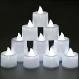 KOABY 25/50/100 Pack Flameless Votive Candles, Last 8H , Warm Yellow Light, No Timer or Flickering - Homesidy.com